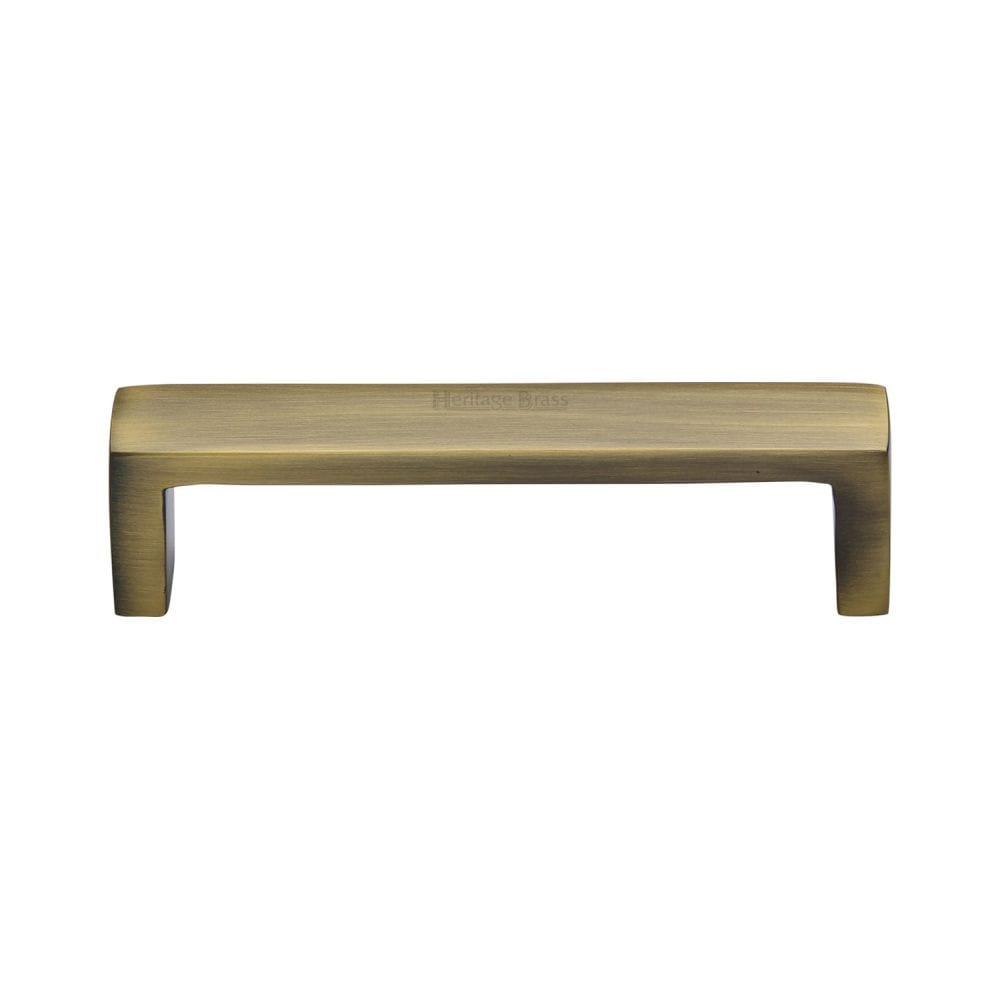 Heritage Brass Cabinet Hardware Antique Brass / Cabinet Pull Handles / 101mm c/c Heritage Brass - Cabinet Pull Wide Metro Design 101mm CTC Antique Brass Finish