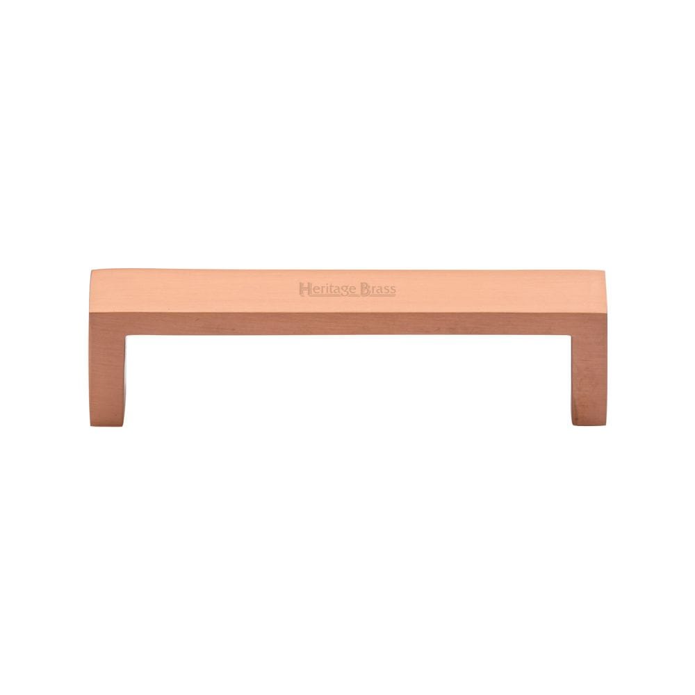 Heritage Brass Cabinet Hardware Satin Rose Gold / Cabinet Pull Handles / 101mm c/c Heritage Brass - Cabinet Pull Wide Metro Design 101mm CTC Satin Rose Gold Finish