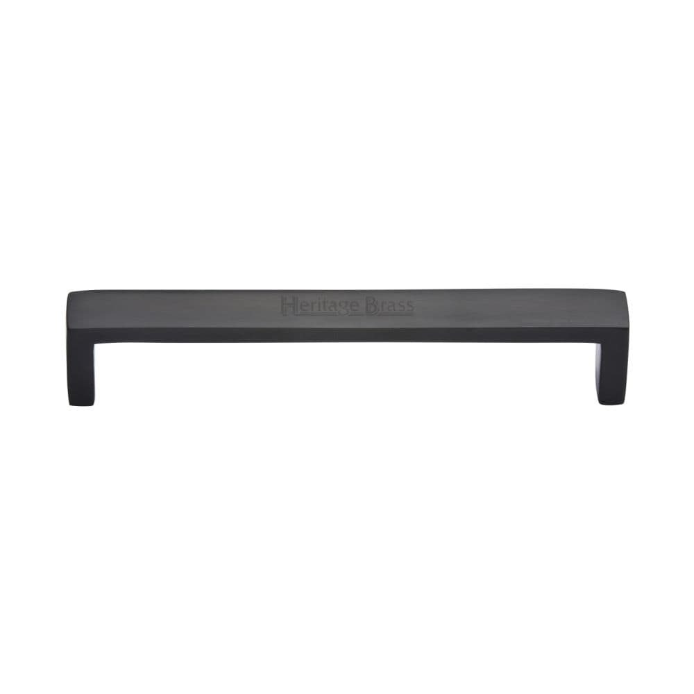 Heritage Brass Cabinet Hardware Matt Black / Cabinet Pull Handles / 160mm c/c Heritage Brass - Cabinet Pull Wide Metro Design 160mm CTC Matt Black Finish