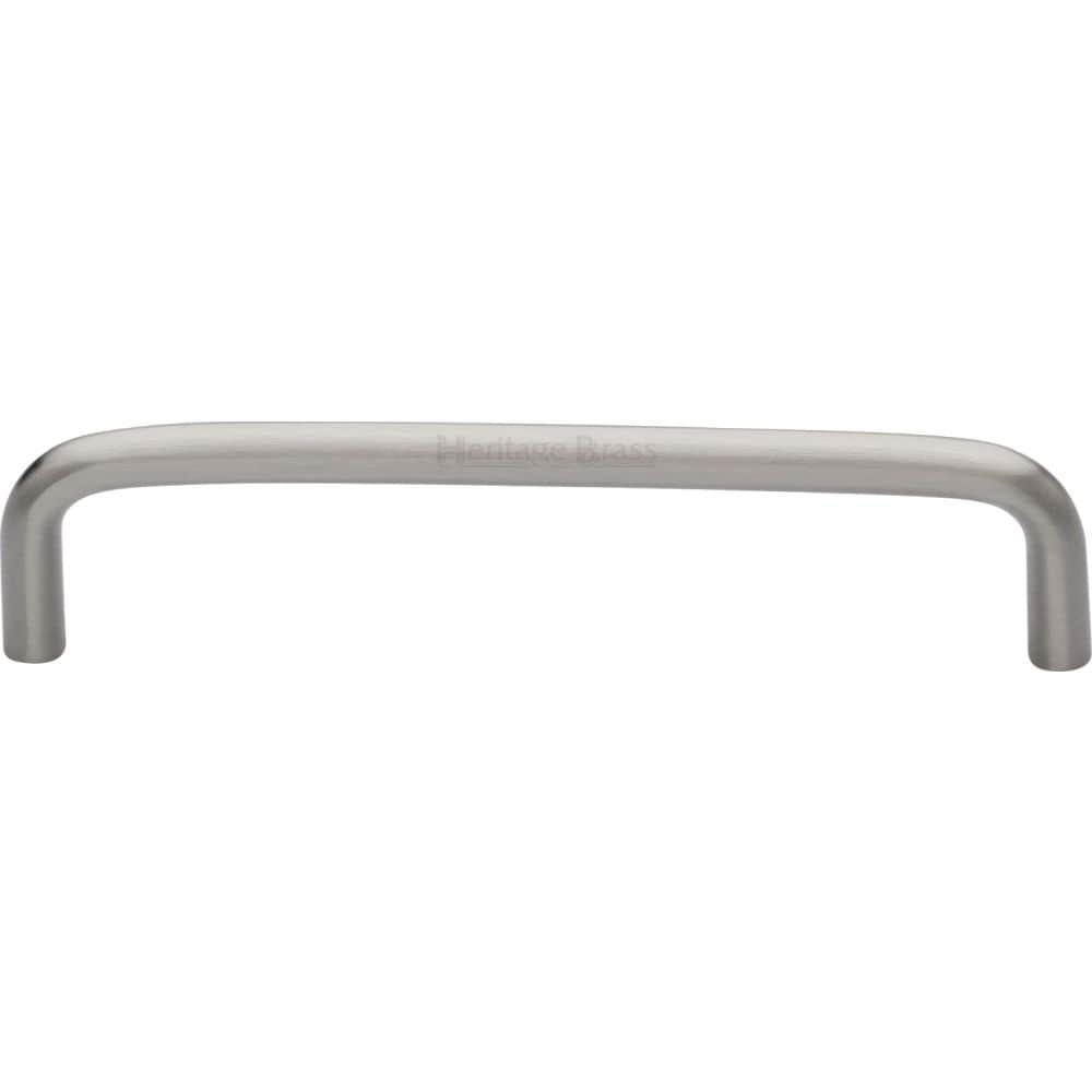 Heritage Brass Cabinet Hardware Satin Nickel / Cabinet Pull Handles / 128mm c/c Heritage Brass - Cabinet Pull Wire Design 128mm CTC Satin Nickel Finish