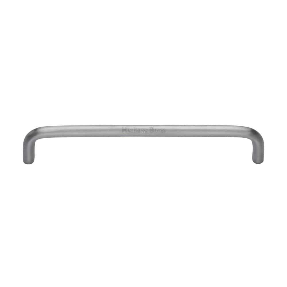 Heritage Brass Cabinet Hardware Satin Chrome / Cabinet Pull Handles / 160mm c/c Heritage Brass - Cabinet Pull Wire Design 160mm CTC Satin Chrome Finish