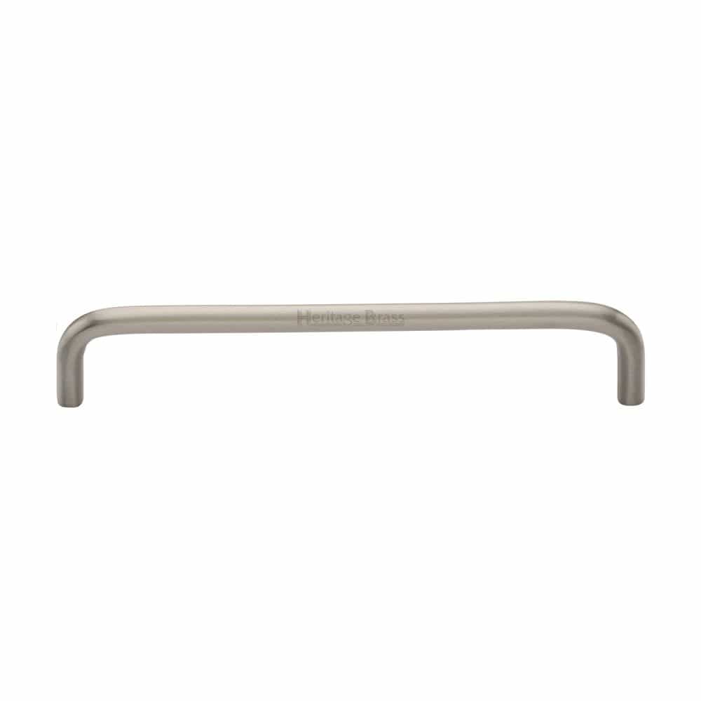 Heritage Brass Cabinet Hardware Satin Nickel / Cabinet Pull Handles / 160mm c/c Heritage Brass - Cabinet Pull Wire Design 160mm CTC Satin Nickel Finish