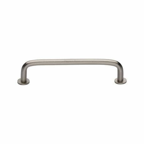 Heritage Brass Cabinet Hardware Satin Nickel / Cabinet Pull Handles / 128mm c/c Heritage Brass - Cabinet Pull Wire Design with 16mm Rose 128mm CTC Satin Nickel F