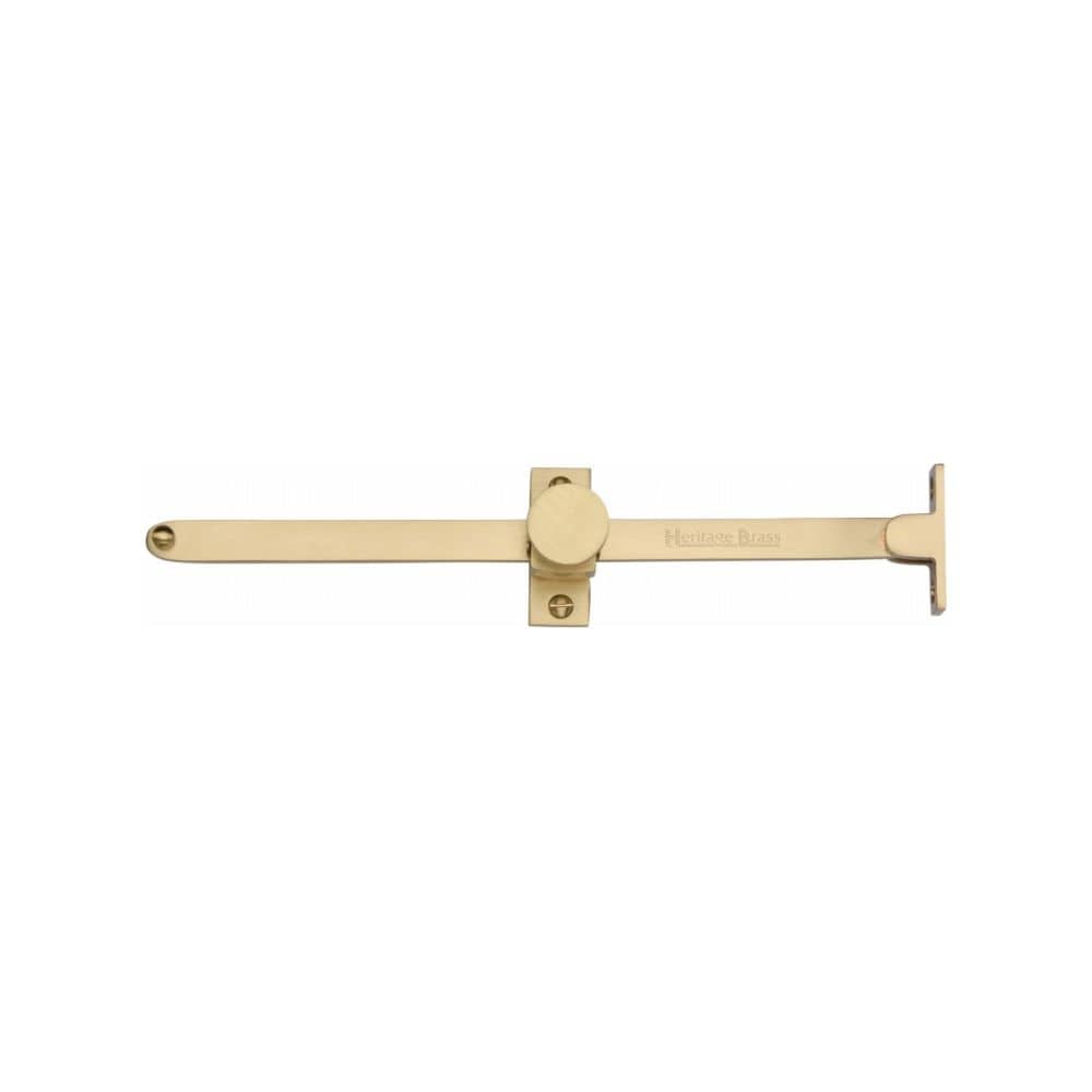 Heritage Brass Window Furniture Satin Brass / 10"/250mm Heritage Brass - Casement Stay Sliding Design 10" Satin Brass Finish