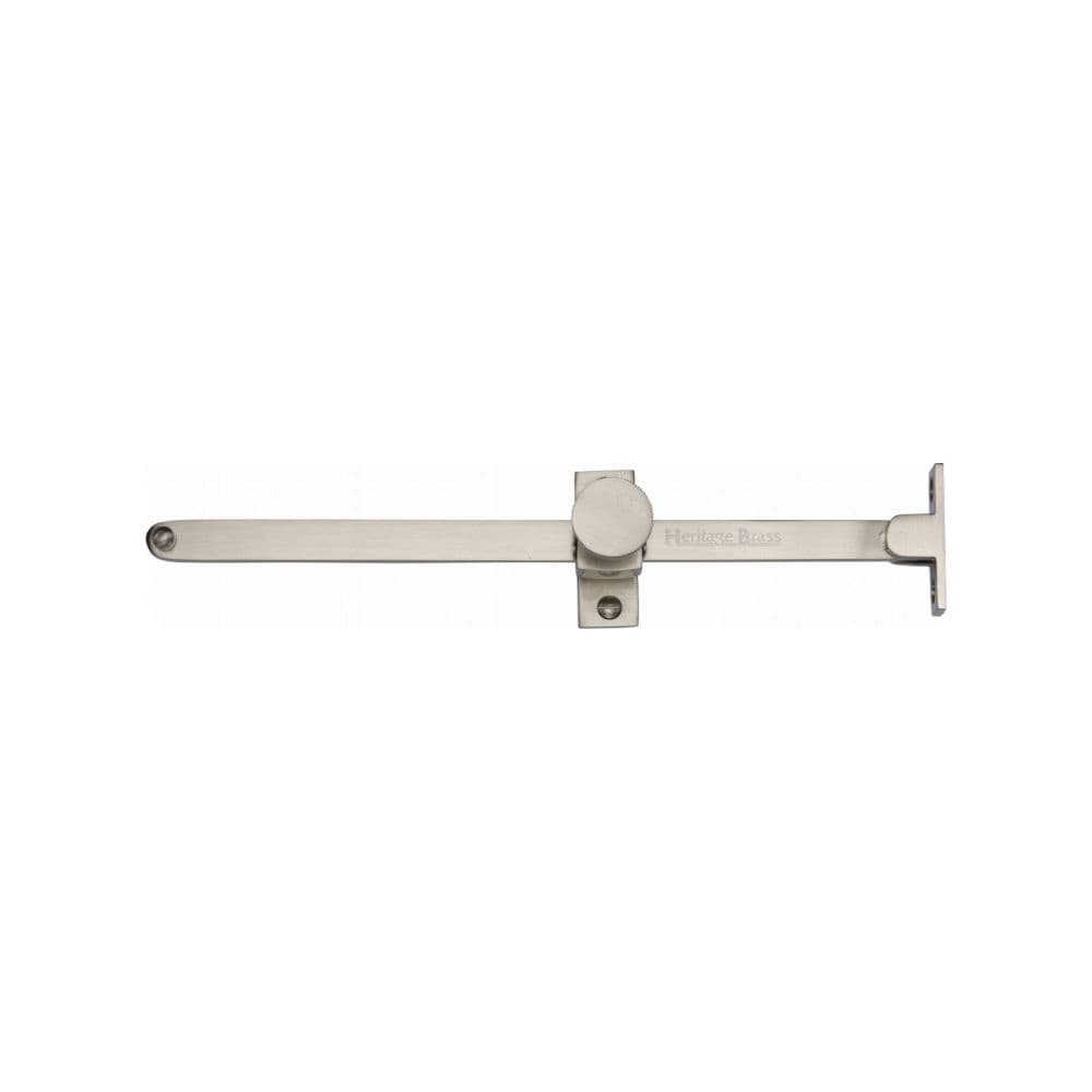 Heritage Brass Window Furniture Satin Nickel / 10"/250mm Heritage Brass - Casement Stay Sliding Design 10" Satin Nickel Finish