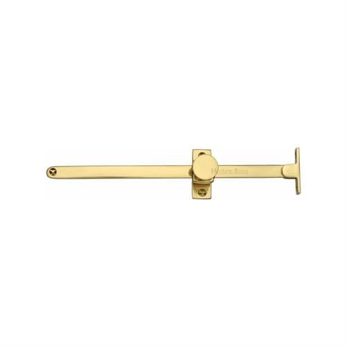 Heritage Brass Window Furniture Unlacquered Brass Heritage Brass - Casement Stay Sliding Design 10" Unlacquered Brass Finish