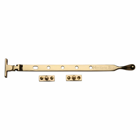 Heritage Brass Window Furniture Unlacquered Brass Heritage Brass - Casement Window Stay Ball Design 12 Unlacquered Brass finish
