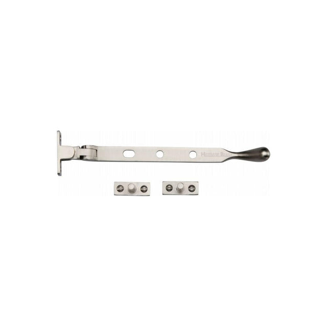 Heritage Brass Window Furniture Satin Nickel / 8"/200mm Heritage Brass - Casement Window Stay Ball Design 8" Satin Nickel Finish