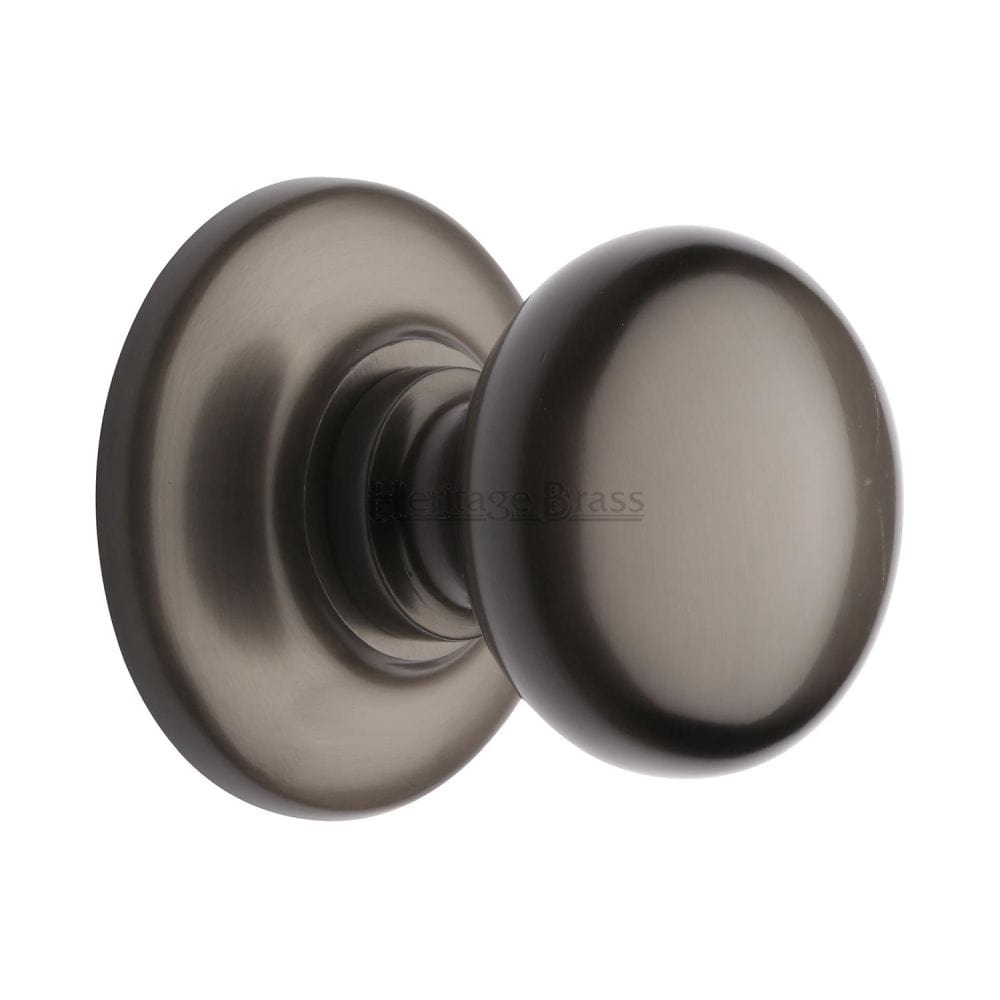 Heritage Brass Door Furniture Matt Bronze / Round Centre Door Knob Heritage Brass - Centre Door Knob Round Design 3" Matt Bronze Finish
