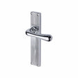 Heritage Brass Door Furniture Polished Chrome / Latch Handles Heritage Brass - Charlbury Reeded Lever Latch Polished Chrome finish