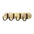 Heritage Brass Accessories Antique Brass / Coat Hooks on Plate Heritage Brass - Coat Hooks on Plate Antique Brass Finish