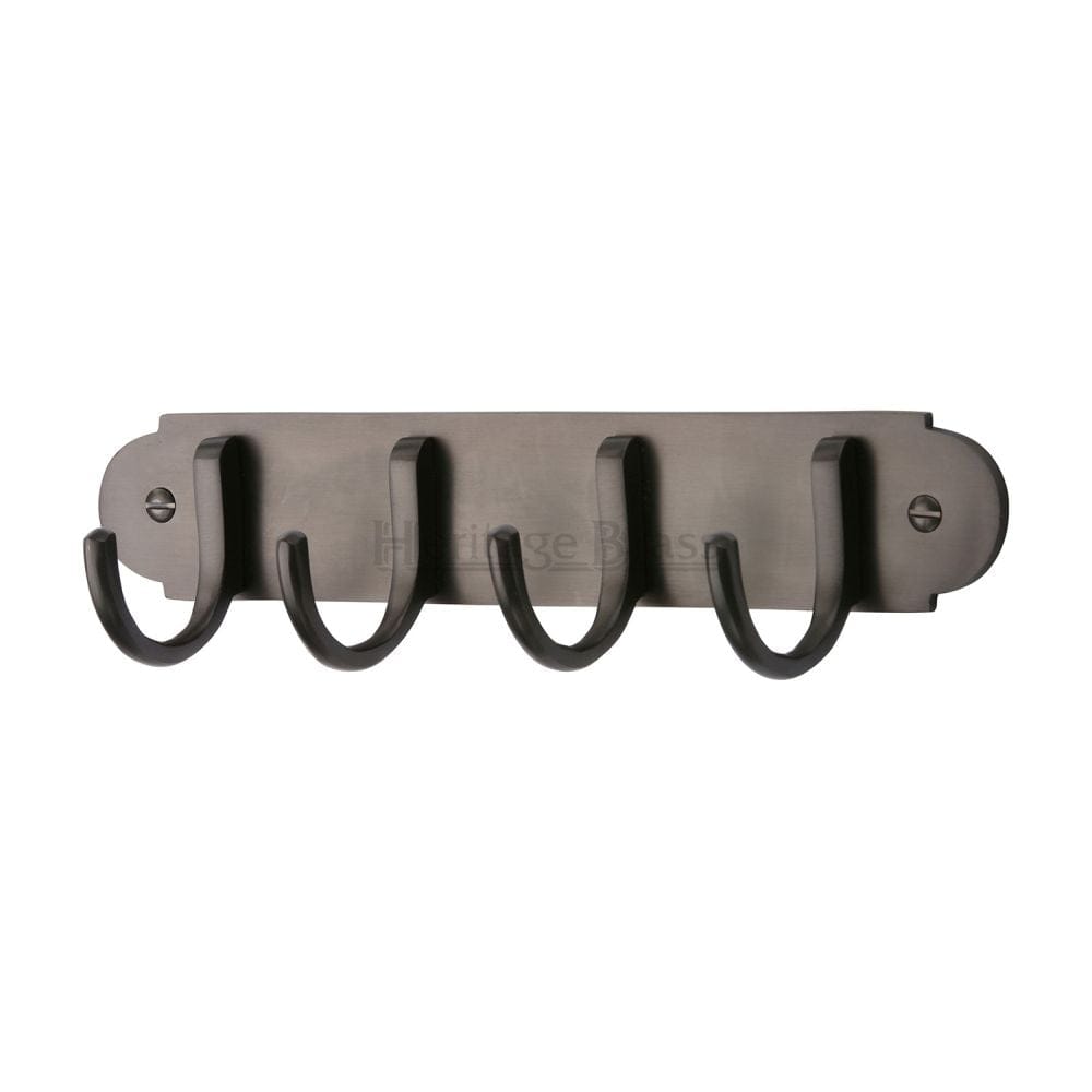 Heritage Brass Accessories Matt Bronze / Coat Hooks on Plate Heritage Brass - Coat Hooks on Plate Matt Bronze Finish