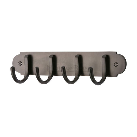 Heritage Brass Accessories Matt Bronze / Coat Hooks on Plate Heritage Brass - Coat Hooks on Plate Matt Bronze Finish