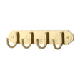 Heritage Brass Accessories Satin Brass / Coat Hooks on Plate Heritage Brass - Coat Hooks on Plate Satin Brass Finish