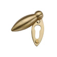 Heritage Brass Door Furniture Satin Brass / Mortice Key Profile Escutcheons Heritage Brass - Covered Keyhole Oval Satin Brass Finish