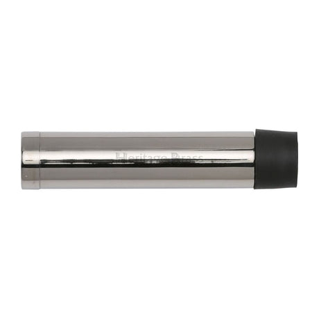 Heritage Brass Door Furniture Polished Nickel / Projection Door Stop Heritage Brass - Cylindrical Door Stop Without Rose 64mm Polished Nickel Finish
