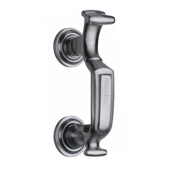 Heritage Brass Door Furniture Satin Chrome / Doctors Door Knocker Heritage Brass - Doctor Knocker Satin Chrome Finish