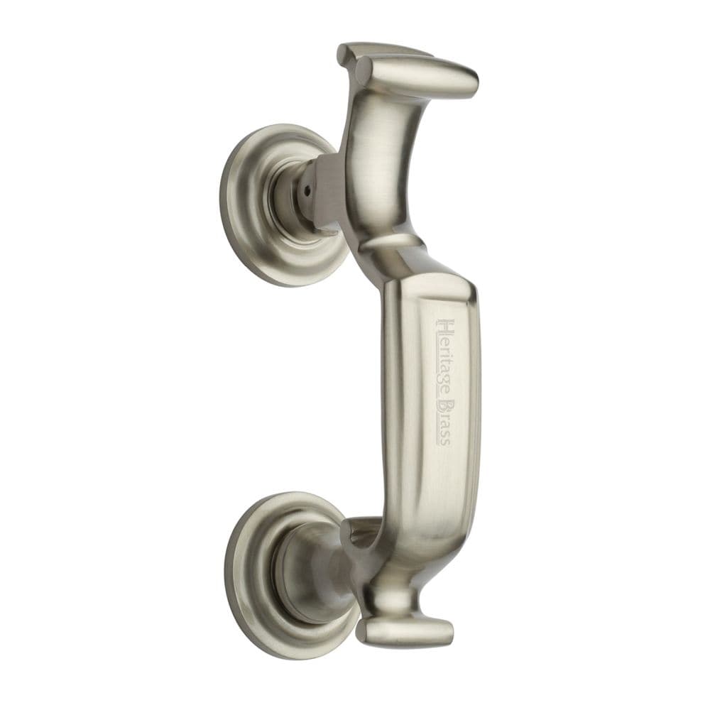 Heritage Brass Door Furniture Satin Nickel / Doctors Door Knocker Heritage Brass - Doctor Knocker Satin Nickel Finish