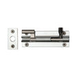 Heritage Brass Accessories Polished Chrome / Cranked Surface Bolts / 100mm / 4" Heritage Brass - Door Bolt Necked 4" x 1.25" Polished Chrome Finish