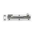 Heritage Brass Accessories Polished Chrome / Cranked Surface Bolts / 150mm / 6" Heritage Brass - Door Bolt Necked 6" x 1.5" Polished Chrome Finish