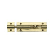 Heritage Brass Accessories Polished Brass / Straight Surface Bolts / 100mm / 4" Heritage Brass - Door Bolt Straight 4" x 1.25" Polished Brass Finish