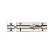 Heritage Brass Accessories Polished Nickel / Straight Surface Bolts / 100mm / 4" Heritage Brass - Door Bolt Straight 4" x 1.25" Polished Nickel Finish