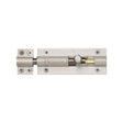 Heritage Brass Accessories Satin Nickel / Straight Surface Bolts / 100mm / 4" Heritage Brass - Door Bolt Straight 4" x 1.5" Satin Nickel Finish