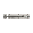 Heritage Brass Accessories Polished Nickel / Straight Surface Bolts / 150mm / 6" Heritage Brass - Door Bolt Straight 6" x 1.25" Polished Nickel Finish