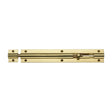 Heritage Brass Accessories Polished Brass / Straight Surface Bolts / 200mm / 8" Heritage Brass - Door Bolt Straight 8" x 1.25" Polished Brass Finish