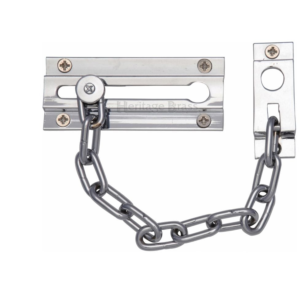 Heritage Brass Door Furniture Polished Chrome / Door Chains Heritage Brass - Door Chain Polished Chrome Finish