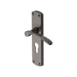 Heritage Brass Door Furniture Matt Bronze / Euro Profile Lock Handles Heritage Brass - Door Handle for Euro Profile Plate Diplomat Design Matt Bronze