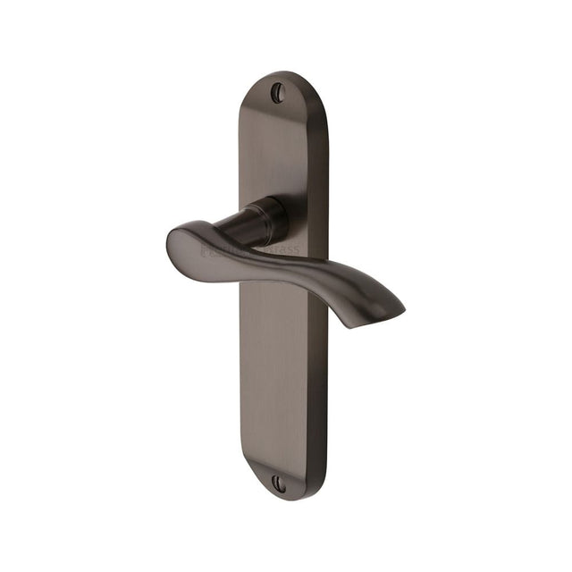 Heritage Brass Door Furniture Matt Bronze / Latch Handles Heritage Brass - Door Handle Lever Latch Algarve Design Matt Bronze Finish
