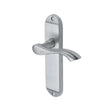 Heritage Brass Door Furniture Satin Chrome / Latch Handles Heritage Brass - Door Handle Lever Latch Algarve Design Satin Chrome Finish