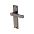 Heritage Brass Door Furniture Matt Bronze / Latch Handles Heritage Brass - Door Handle Lever Latch Atlantis Design Matt Bronze Finish