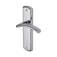 Heritage Brass Door Furniture Polished Chrome / Latch Handles Heritage Brass - Door Handle Lever Latch Centaur Design Polished Chrome Finish