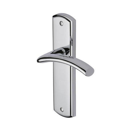 Heritage Brass Door Furniture Polished Chrome / Latch Handles Heritage Brass - Door Handle Lever Latch Centaur Design Polished Chrome Finish