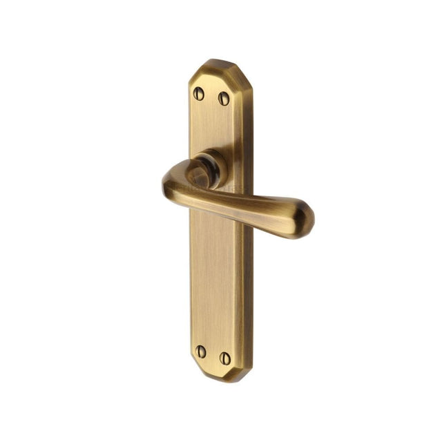 Heritage Brass Door Furniture Antique Brass / Latch Handles Heritage Brass - Door Handle Lever Latch Charlbury Design Antique Brass Finish