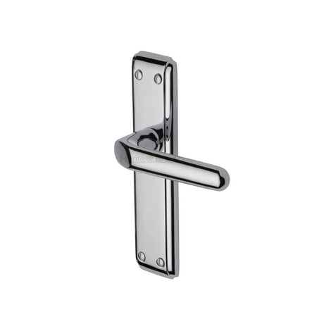 Heritage Brass Door Furniture Polished Chrome / Latch Handles Heritage Brass - Door Handle Lever Latch Deco Design Polished Chrome Finish