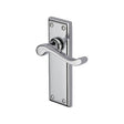 Heritage Brass Door Furniture Polished Chrome / Latch Handles Heritage Brass - Door Handle Lever Latch Edwardian Design Polished Chrome Finish