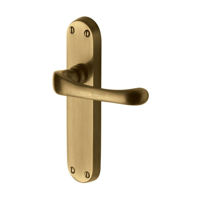 Heritage Brass Door Furniture Antique Brass / Latch Handles Heritage Brass - Door Handle Lever Latch Gloucester Design Antique Brass Finish