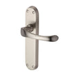 Heritage Brass Door Furniture Satin Nickel / Latch Handles Heritage Brass - Door Handle Lever Latch Gloucester Design Satin Nickel Finish