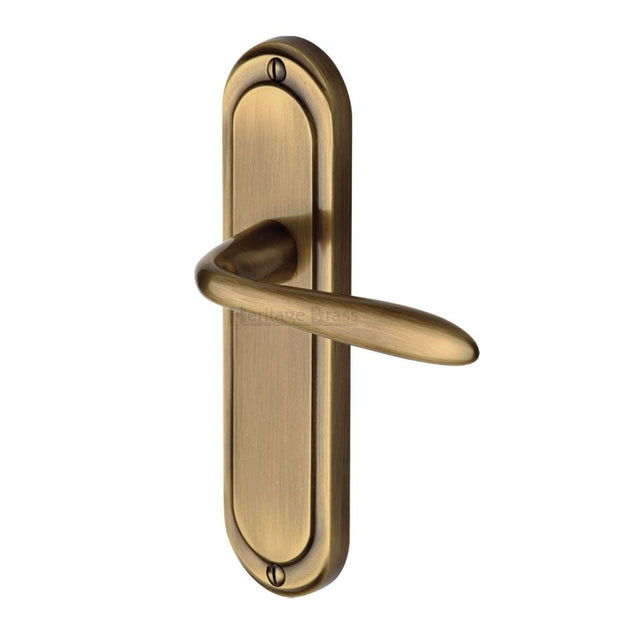 Heritage Brass Door Furniture Antique Brass / Latch Handles Heritage Brass - Door Handle Lever Latch Henley Design Antique Brass Finish