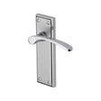 Heritage Brass Door Furniture Apollo Dual Finish,Satin Chrome/Polished Chrome / Latch Handles Heritage Brass - Door Handle Lever Latch Hilton Design Apollo Finish