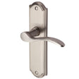 Heritage Brass Door Furniture Satin Nickel / Latch Handles Heritage Brass - Door Handle Lever Latch Howard Design Satin Nickel Finish