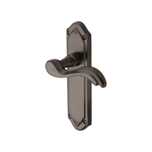 Heritage Brass Door Furniture Matt Bronze / Latch Handles Heritage Brass - Door Handle Lever Latch Lisboa Design Matt Bronze Finish