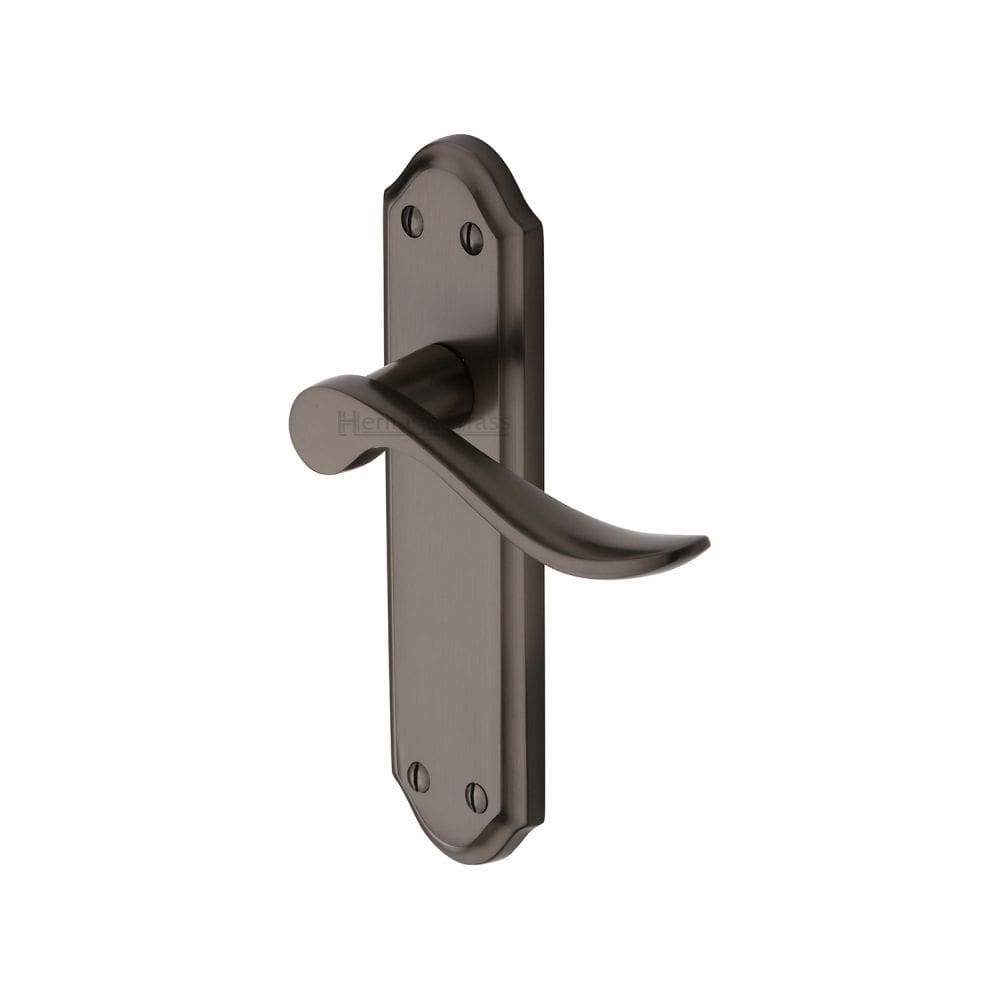 Heritage Brass Door Furniture Matt Bronze / Latch Handles Heritage Brass - Door Handle Lever Latch Sandown Design Matt Bronze Finish