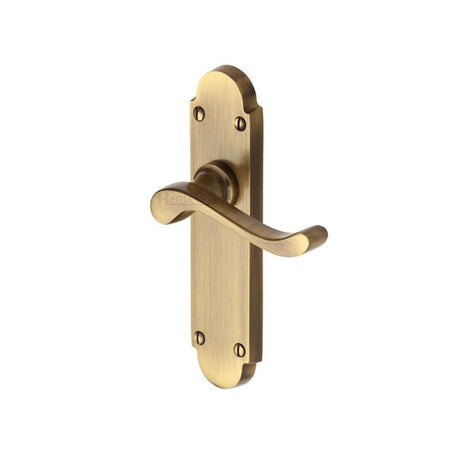 Heritage Brass Door Furniture Antique Brass / Latch Handles Heritage Brass - Door Handle Lever Latch Savoy Design Antique Brass Finish