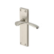 Heritage Brass Door Furniture Satin Nickel / Latch Handles Heritage Brass - Door Handle Lever Latch Sophia Design Satin Nickel Finish