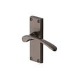 Heritage Brass Door Furniture Matt Bronze / Latch Handles Heritage Brass - Door Handle Lever Latch Sophia Short Design Matt Bronze Finish