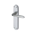 Heritage Brass Door Furniture Satin Chrome / Latch Handles Heritage Brass - Door Handle Lever Latch Sutton Design Satin Chrome Finish